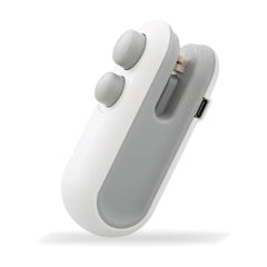 Mini Bag Sealer,2 in 1 USB Rechargeable Chip Bag Sealer Heat Seal Tool,Portable Handheld Vacuum Food Sealer Bag Sealing Machine for Snacks Chips Fresh Storage Snack Bags