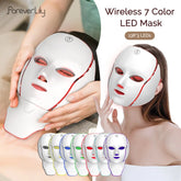 7-Color Wireless LED Face & Neck Beauty Mask – Anti-Aging, Skin Tightening & Repair Therapy