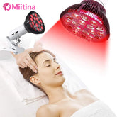 18 LEDs Light Red Light Therapy Device Therapy Lamp with Adjustable Socket for Skin and Relief, 660nm& 850nm Near Infrar