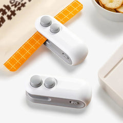 Mini Bag Sealer,2 in 1 USB Rechargeable Chip Bag Sealer Heat Seal Tool,Portable Handheld Vacuum Food Sealer Bag Sealing Machine for Snacks Chips Fresh Storage Snack Bags