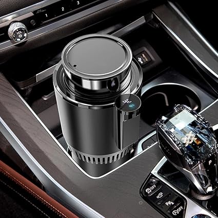 Smart Cup Holder, 2 in 1 Car Cooler Warmer, Cup Holder Drink Holder for Car, Mug Holder with Cooling and Heating Functions, Car Heating Cup 