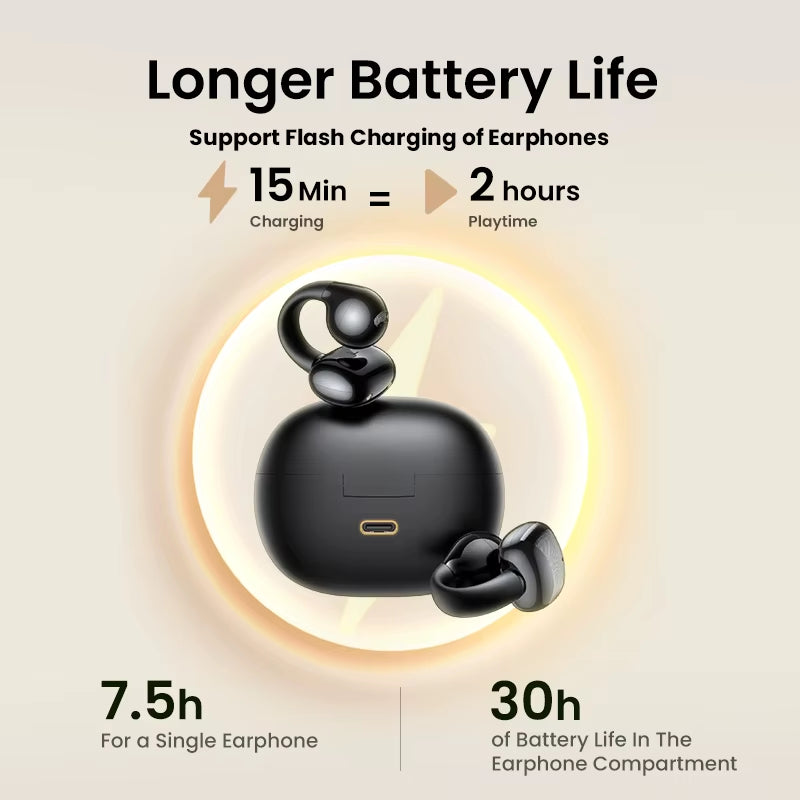 UGREEN HiTune S3 Open Ear Clip Wireless Earbuds Ear Hooks 