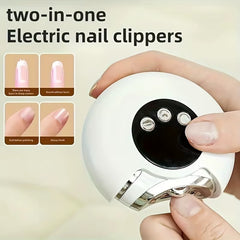 Electric Nail Clipper with LED Light & Storage Box – 3 Speed Gears for Baby, Adult, Seniors