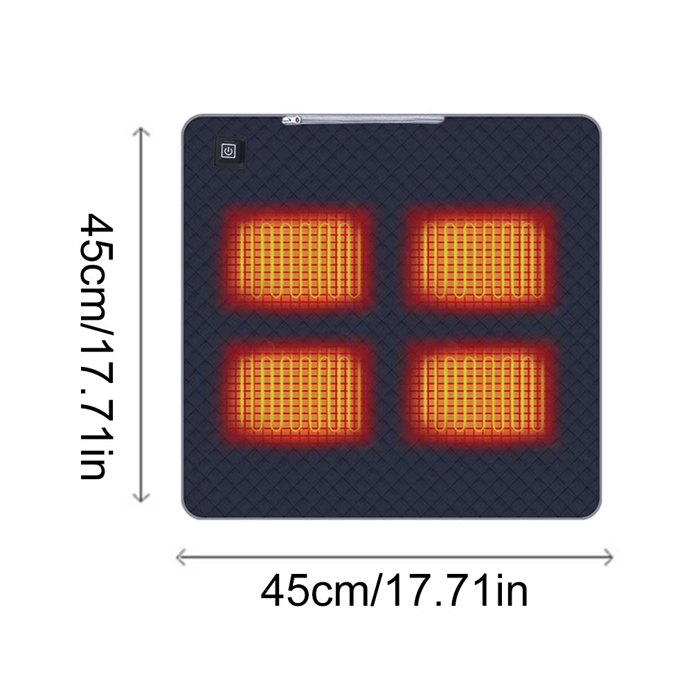 4 Heated Areas Camping Chair Heated Mat