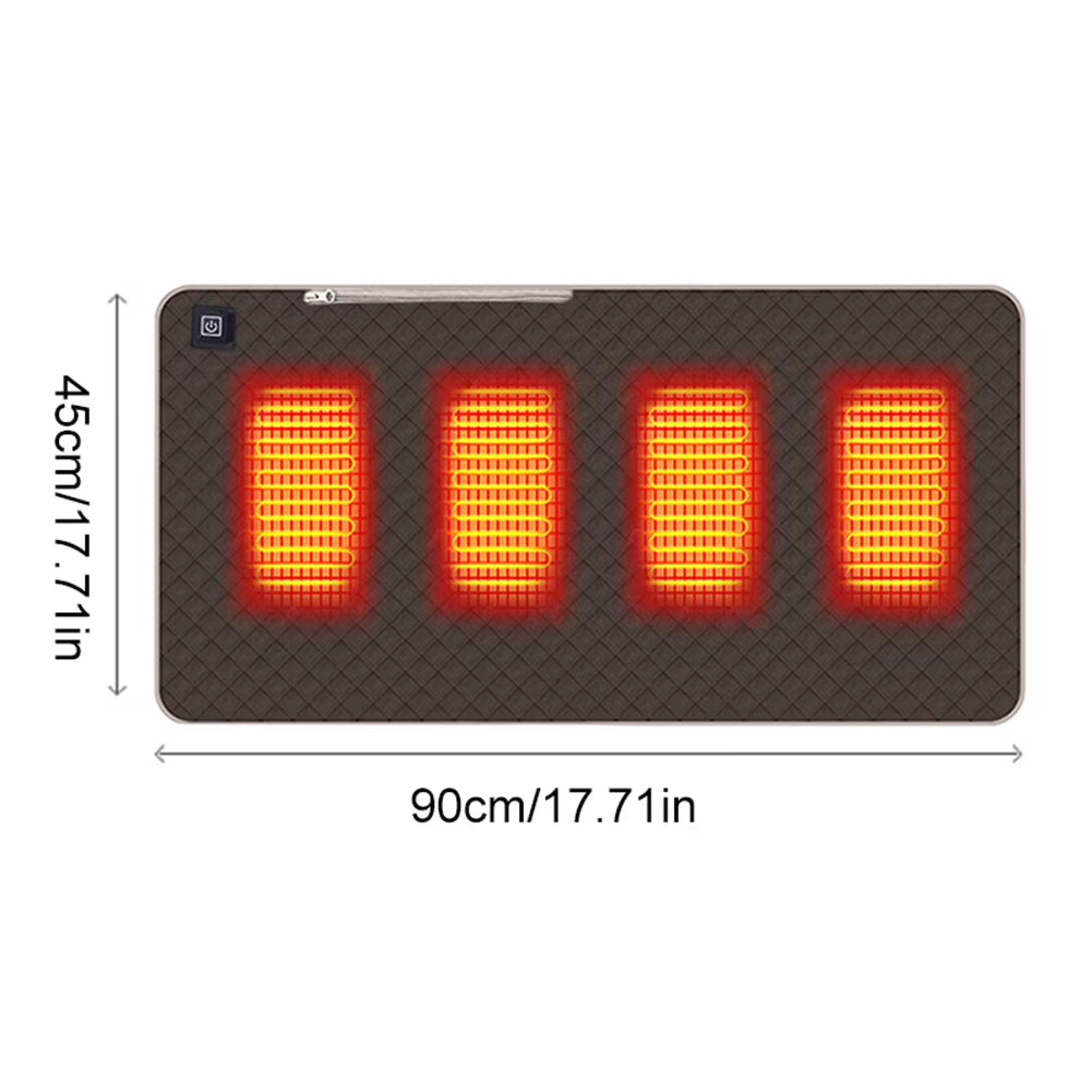 4 Heated Areas Camping Chair Heated Mat