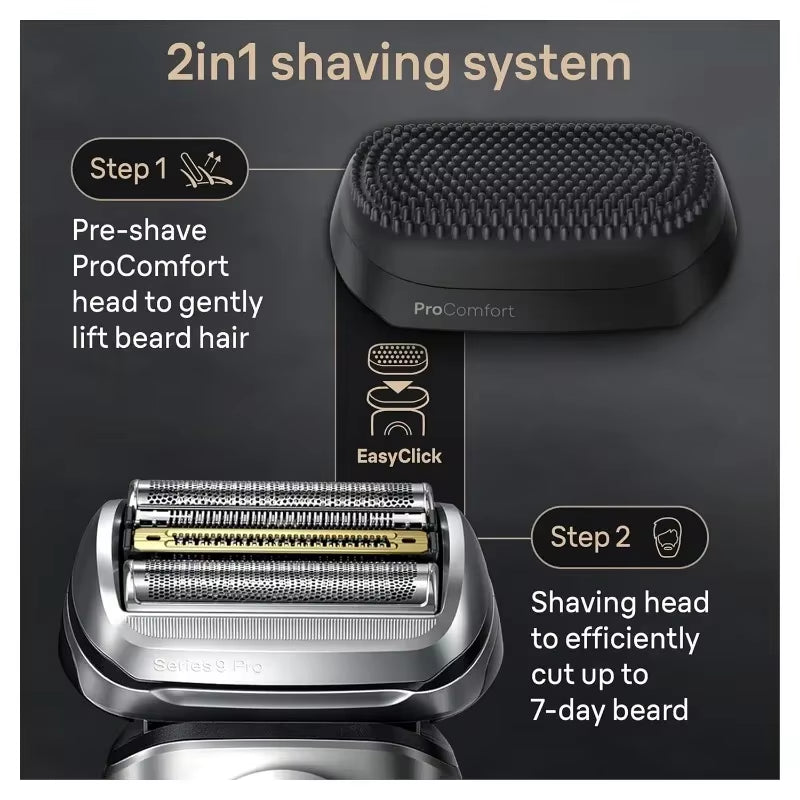 Braun Series 9 PRO+ Electric Shaver with PowerCase, 6-in-1 SmartCare Center, ProComfort Head, 9599cc