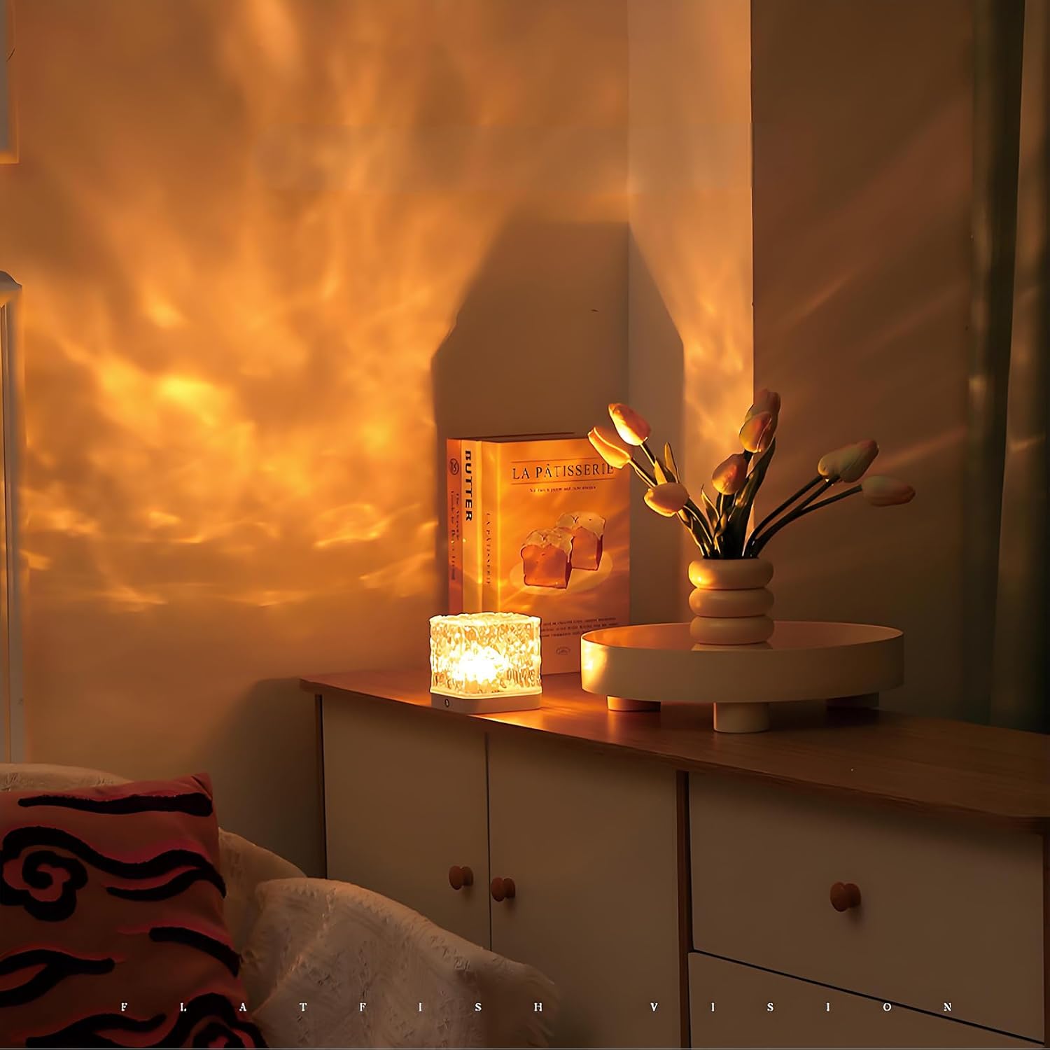 Northern Lights Projector, Aurora Projector, Ocean Wave Ceiling Projector, Midnight Aura Lamp Water Lamp with Remote Control, 16 Colors Wave Night Light for Room Decor