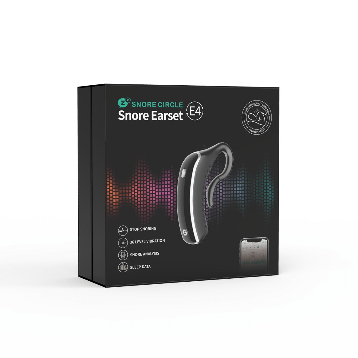 Wearable Anti-Snoring Device Smart Snore Stopper Sleeping Aid Solution Snore Stopper Earset Snore Relief Snorepal Decive with APP Records And Analyzes Sleep Datas
