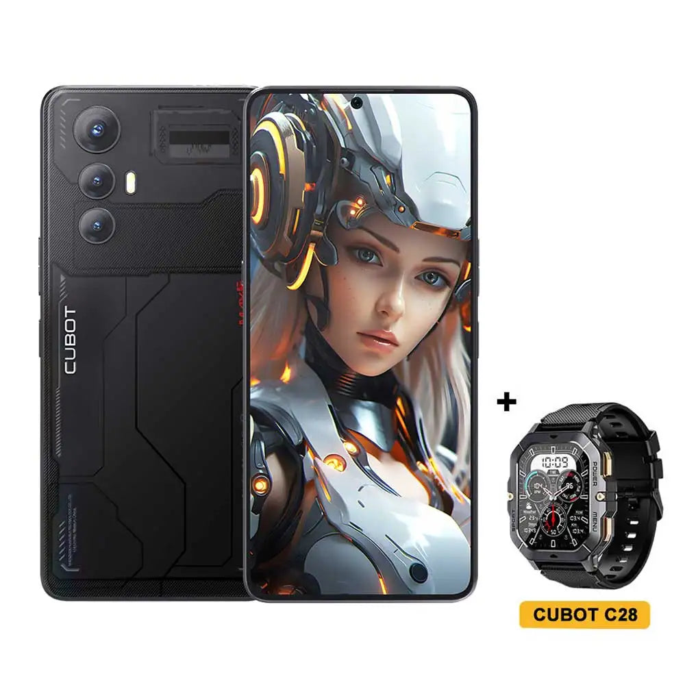 CUBOT MAX 5 5G Cell Phone Unlocked, 24GB+256GB Android 14 Phone, 6.95" FHD+ 144Hz Display, 100MP+32MP Camera, MediaTek 8200 4nm Processor Gaming Phones, 5100mAh Battery(33W) Smartphone, Dual SIM/NFC