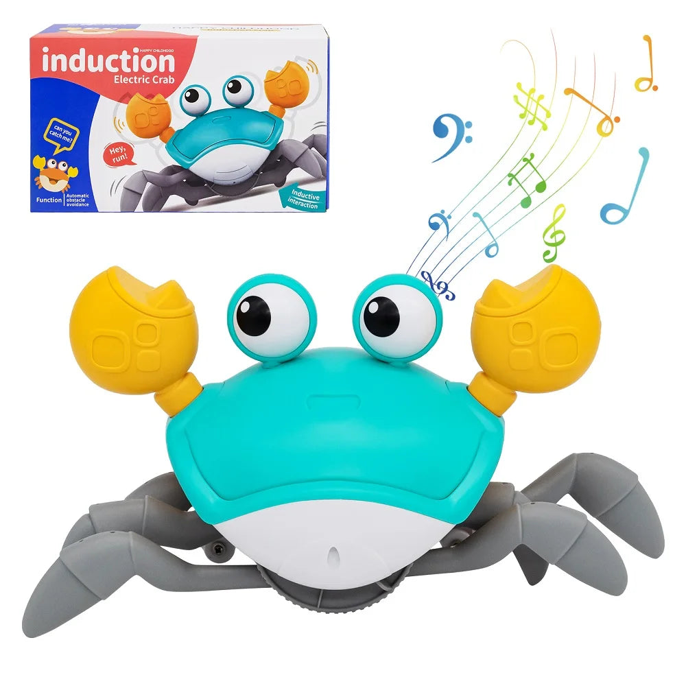 Crawling Crab Baby Toys with Light up, Musical Interactive Toddler Moving Toys for Babies,Toddlers and Kids