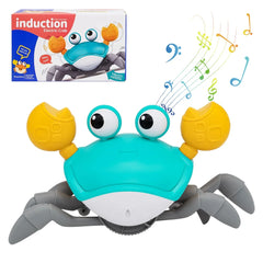 Crawling Crab Baby Toys with Light up, Musical Interactive Toddler Moving Toys for Babies,Toddlers and Kids