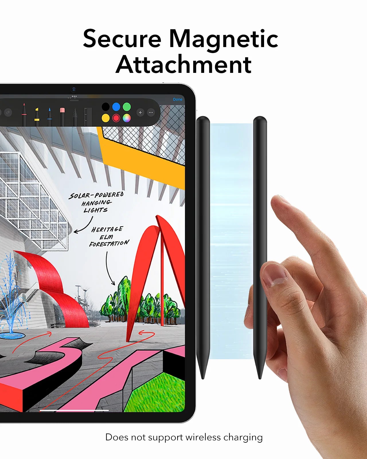 Stylus Pen for Ipad 2018-2022 Ipad Pro 12.9/11 Inch with Tilt Sensitivity Palm Rejection Compatible with Ipad Air 5/4 Ipad