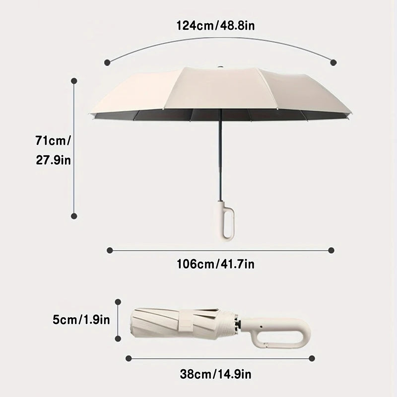 105CM Windproof Umbrella Strong Reinforced Automatic Folding