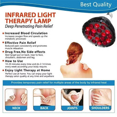 18 LEDs Light Red Light Therapy Device Therapy Lamp with Adjustable Socket for Skin and Relief, 660nm& 850nm Near Infrar