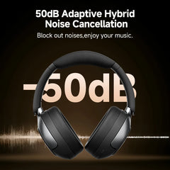 H3 Pro ANC Wireless Headphone 50Db Noise Canceling Hi-Res Spatial Audio Earphone with LDAC Bluetooth 5.4 over Ear Headset