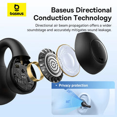 Airgo AS01 Ear Clip Earphones Bluetooth 5.3 Wireless Earphone 2-Mic ENC HD Call Noise Reduction Headphones Sports Earbuds