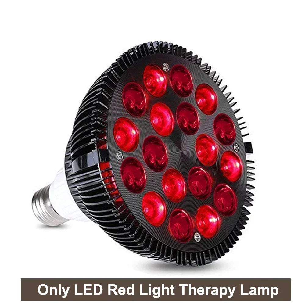 18 LEDs Light Red Light Therapy Device Therapy Lamp with Adjustable Socket for Skin and Relief, 660nm& 850nm Near Infrar