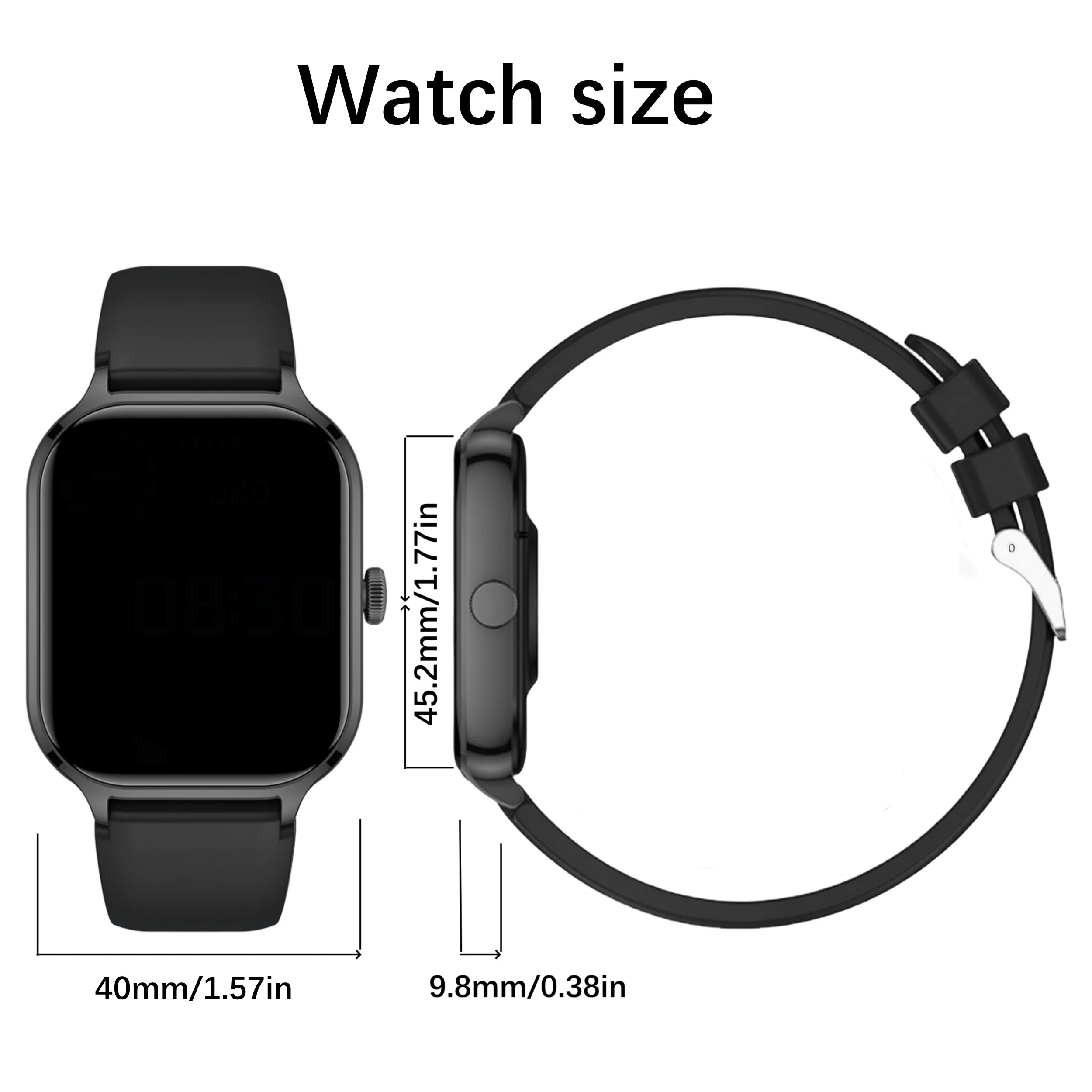 Smart Watch, Wireless Calling/Dial, Multi-Sport Mode, Information Reminder, Various APP Reminders,For Iphone/Andriod