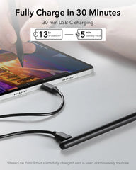 Stylus Pen for Ipad 2018-2022 Ipad Pro 12.9/11 Inch with Tilt Sensitivity Palm Rejection Compatible with Ipad Air 5/4 Ipad