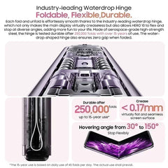 HERO 10 Smartphone 6.9 Inch AMOLED Folding Display 108MP Camera 12GB 256GB