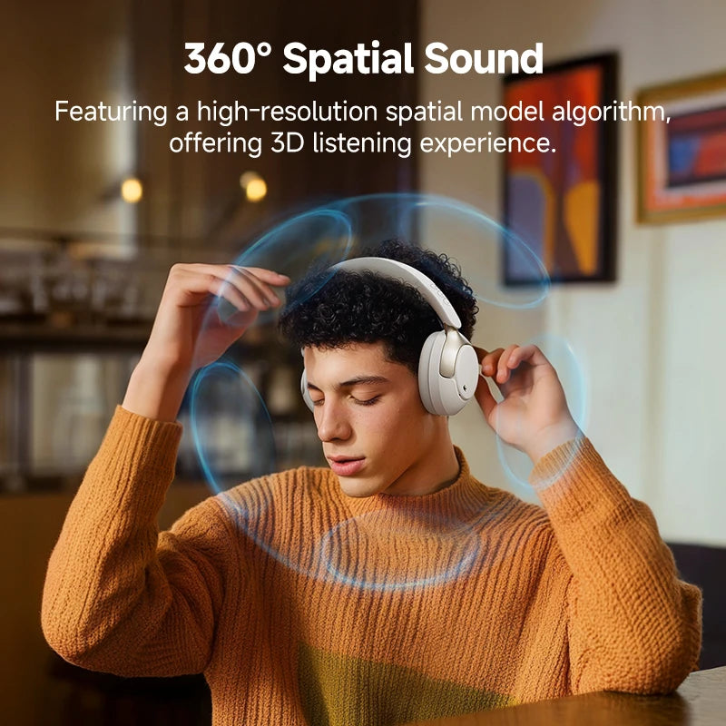 H3 Pro ANC Wireless Headphone 50Db Noise Canceling Hi-Res Spatial Audio Earphone with LDAC Bluetooth 5.4 over Ear Headset
