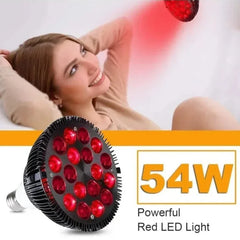 18 LEDs Light Red Light Therapy Device Therapy Lamp with Adjustable Socket for Skin and Relief, 660nm& 850nm Near Infrar
