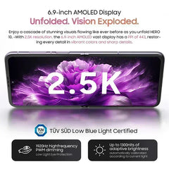 HERO 10 Smartphone 6.9 Inch AMOLED Folding Display 108MP Camera 12GB 256GB