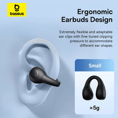 Airgo AS01 Ear Clip Earphones Bluetooth 5.3 Wireless Earphone 2-Mic ENC HD Call Noise Reduction Headphones Sports Earbuds