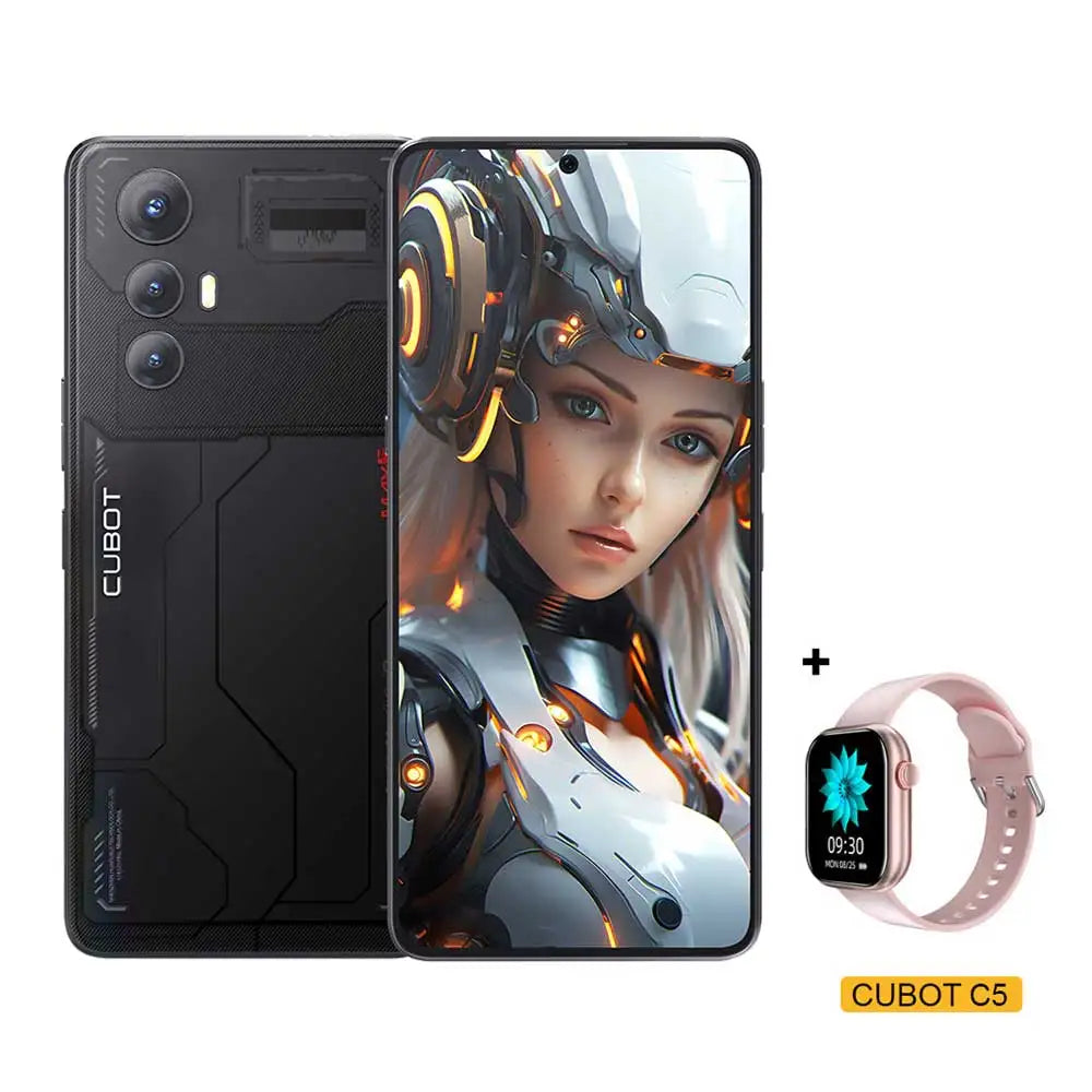CUBOT MAX 5 5G Cell Phone Unlocked, 24GB+256GB Android 14 Phone, 6.95" FHD+ 144Hz Display, 100MP+32MP Camera, MediaTek 8200 4nm Processor Gaming Phones, 5100mAh Battery(33W) Smartphone, Dual SIM/NFC