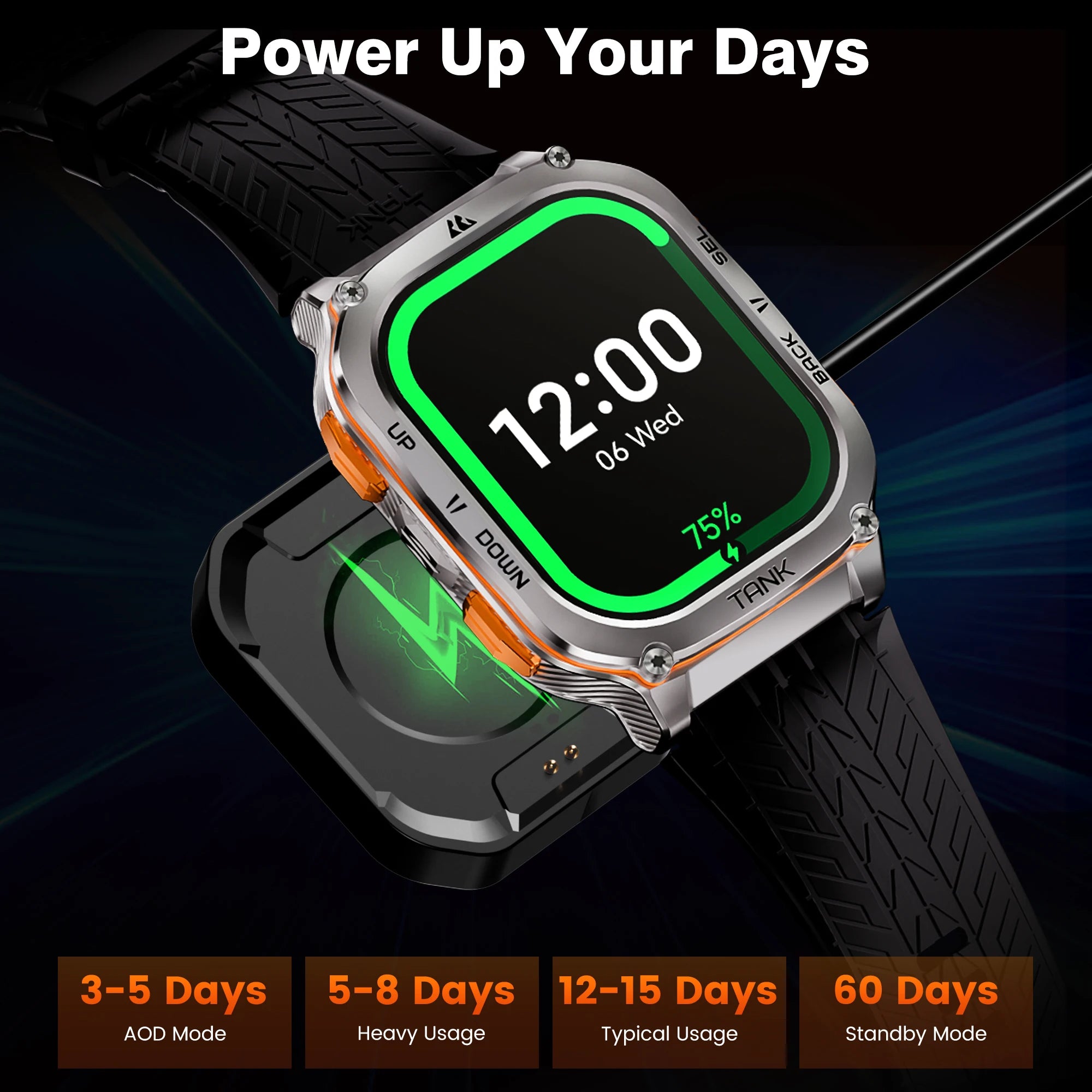 Original  TANK M3 Ultra GPS Smartwatches Men Waterproof Electronic Smart Watch AOD 480Mah Digital AMOLED Bluetooth Watches