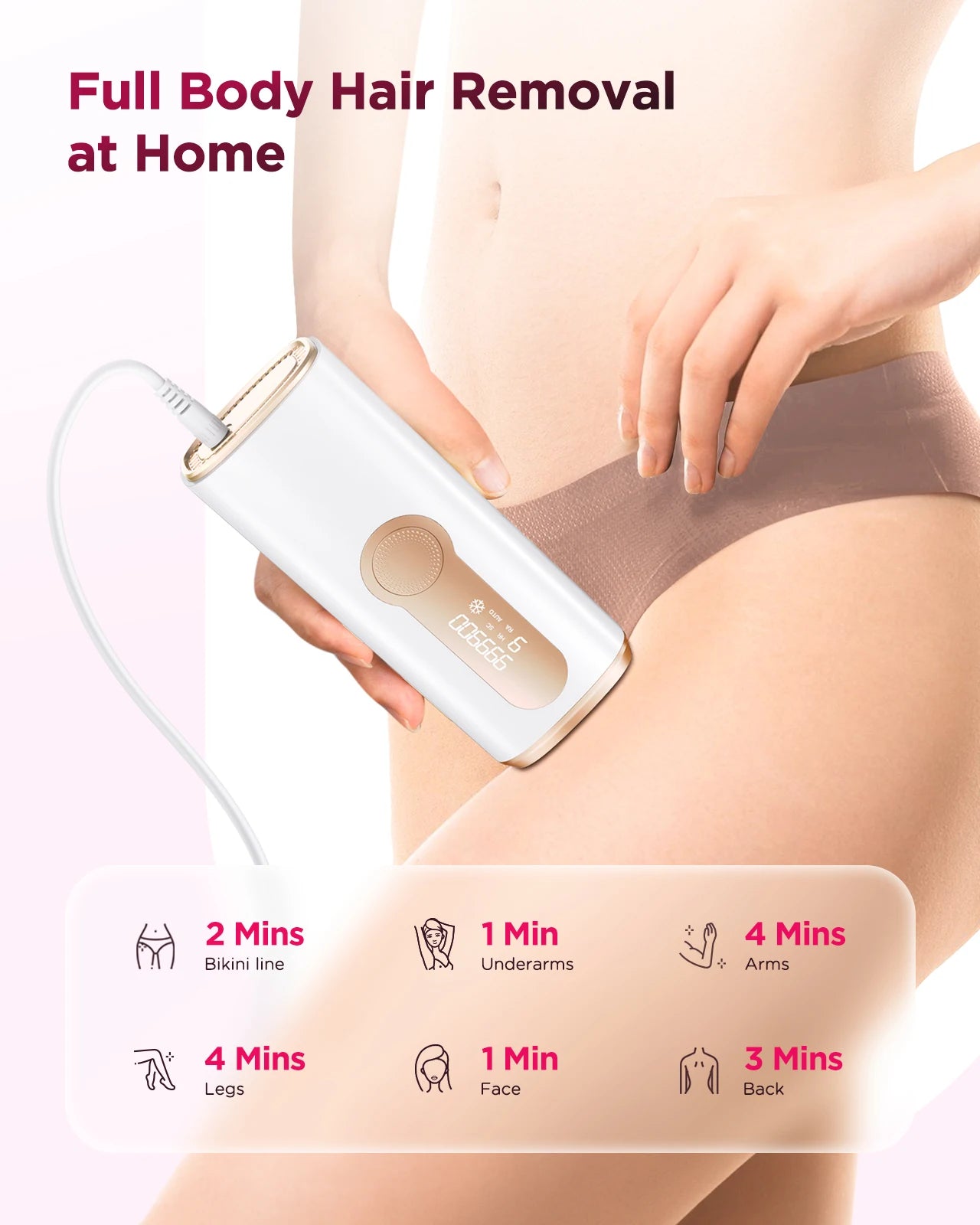 990000 Flash Laser Epilator IPL Hair Removal for Men and Women Body Bikini Facial Permanant Painless IPL Hair Remover Machine