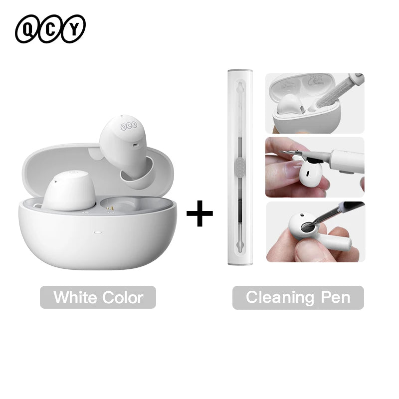 HT07 ANC Wireless Earphones 40Db Noise Cancelling TWS Earbuds 6 Mic AI HD Call Bluetooth 5.2 Hifi Headphone 32H Playback