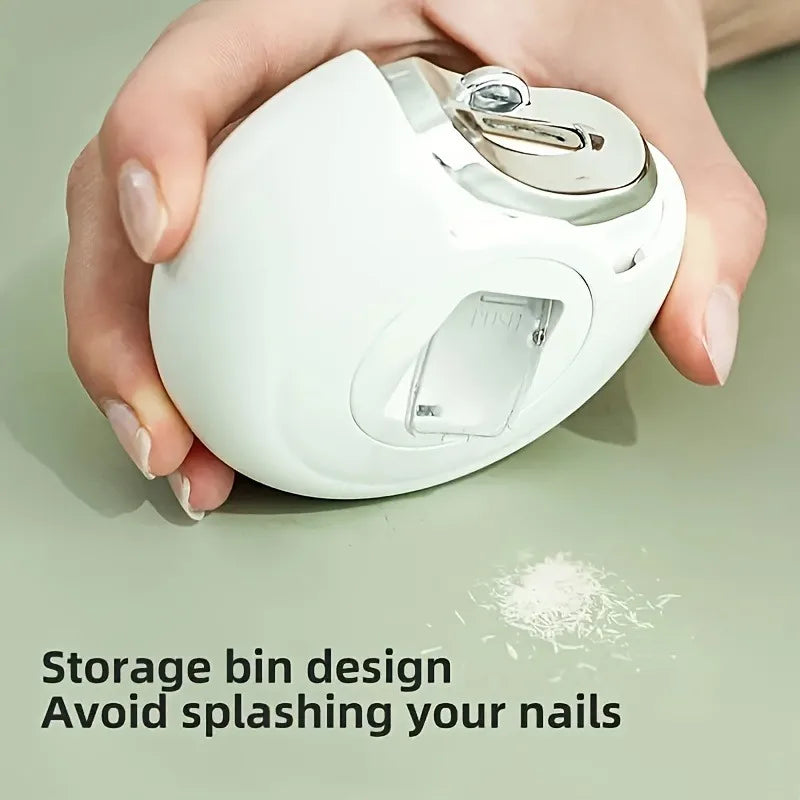 Electric Nail Clipper with LED Light & Storage Box – 3 Speed Gears for Baby, Adult, Seniors