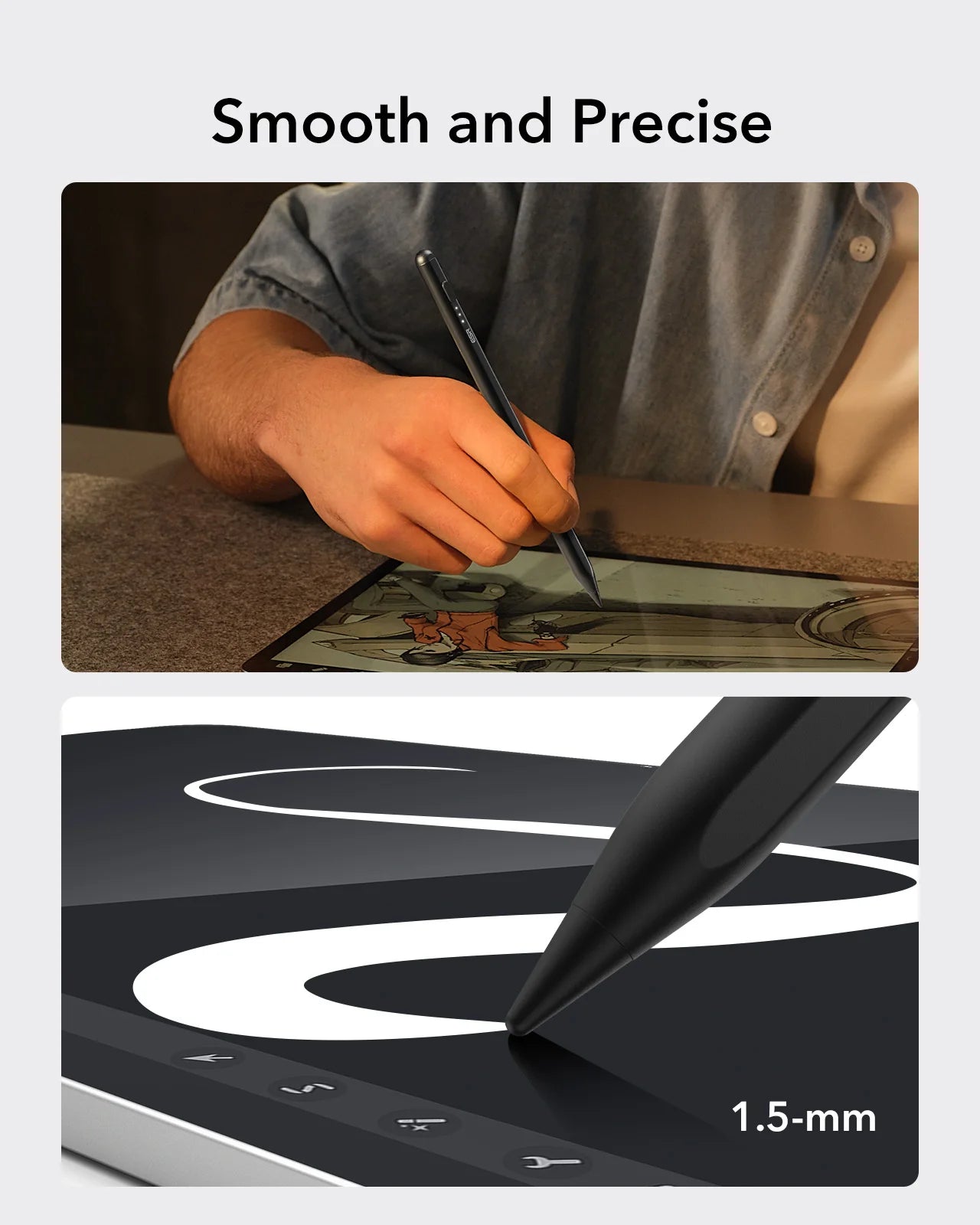 Stylus Pen for Ipad 2018-2022 Ipad Pro 12.9/11 Inch with Tilt Sensitivity Palm Rejection Compatible with Ipad Air 5/4 Ipad