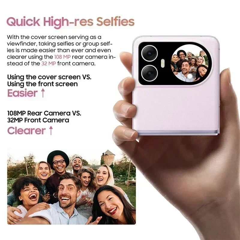 HERO 10 Smartphone 6.9 Inch AMOLED Folding Display 108MP Camera 12GB 256GB
