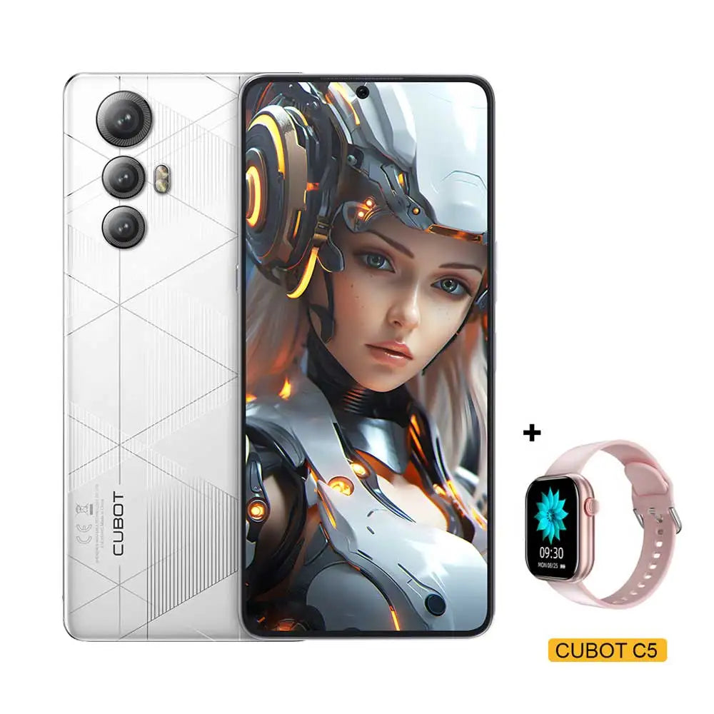 CUBOT MAX 5 5G Cell Phone Unlocked, 24GB+256GB Android 14 Phone, 6.95" FHD+ 144Hz Display, 100MP+32MP Camera, MediaTek 8200 4nm Processor Gaming Phones, 5100mAh Battery(33W) Smartphone, Dual SIM/NFC