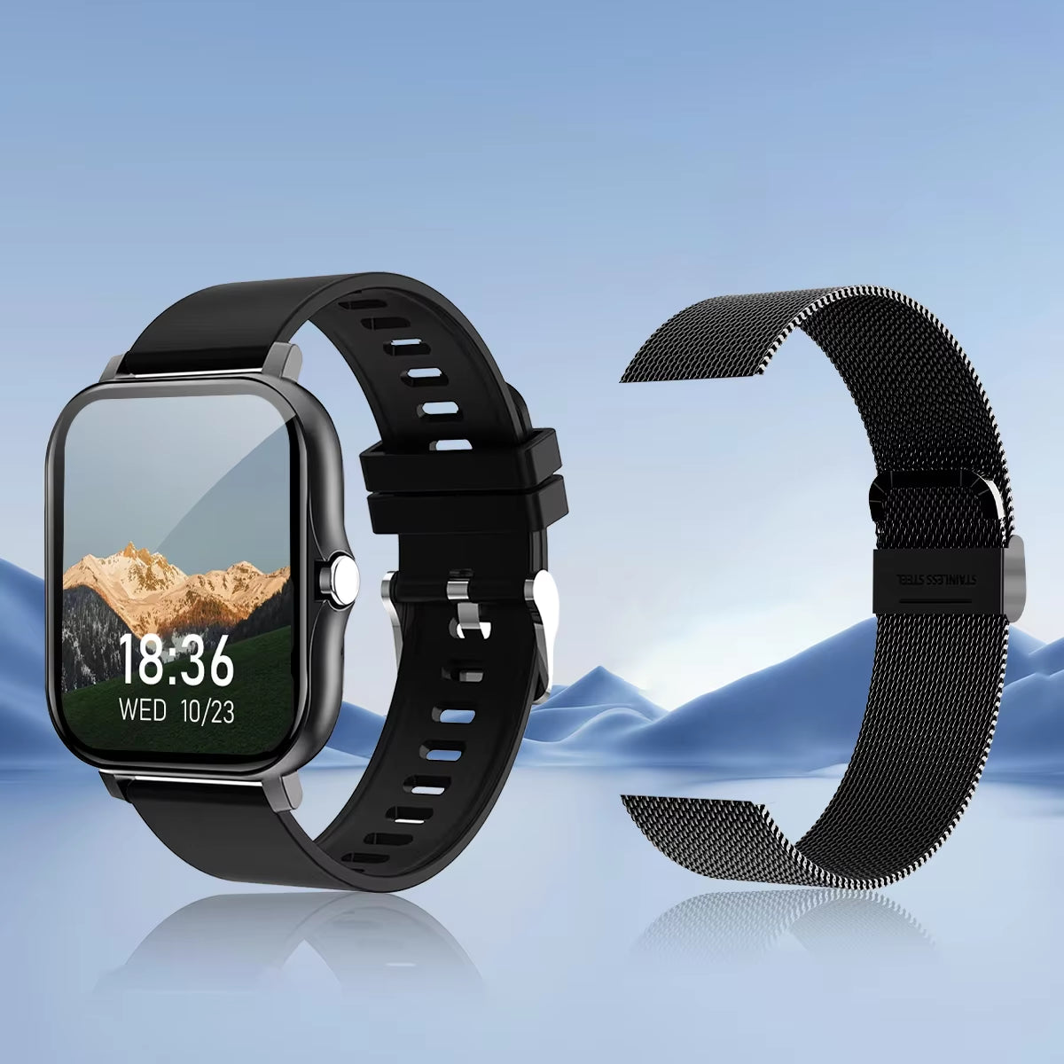 Smart Watch Wireless Calling/Dial Sport Mode Calling Reminder and Rejection Fitness Monitoring for Iphone/Andriod