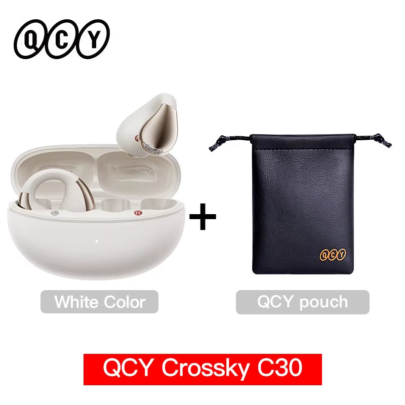 Crossky C30 Ear Clip Earphones Bluetooth 5.4 Wireless Open Ear Sports TWS Earbuds Dual-Connection Headphones