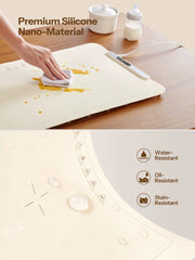 Food Warming Mat - Electric Warming Tray with 6 Temperature Settings and 6 Hours Timer, Full Surface Heating Food Warmer, Premium Silicone Heating Tray for Gatherings, Parties