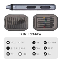 52 in 1 Electric Precision Screwdriver Kit with 48 Magnetic Drill Bits LED Cordless Repair Tool for Camera PC iPhone Watch